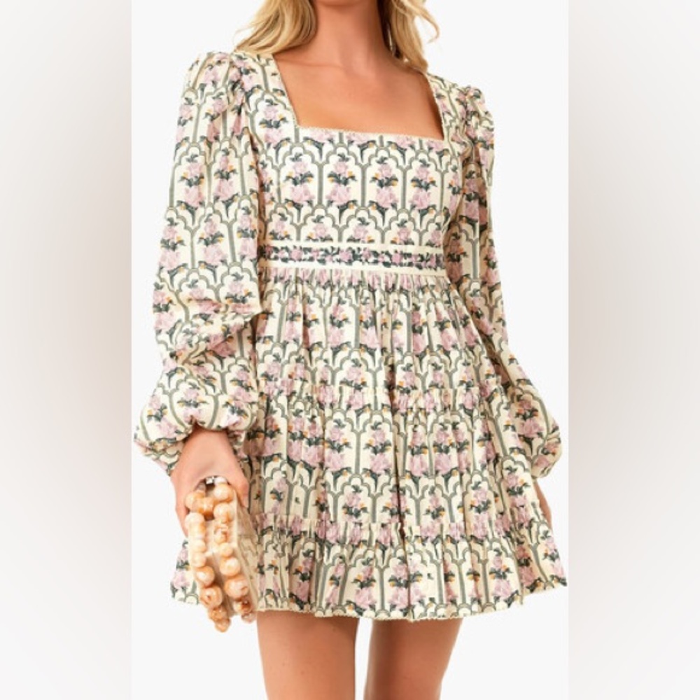 Agua by Agua Bendita Avena Peonia Aurora Mini Dress Size Medium